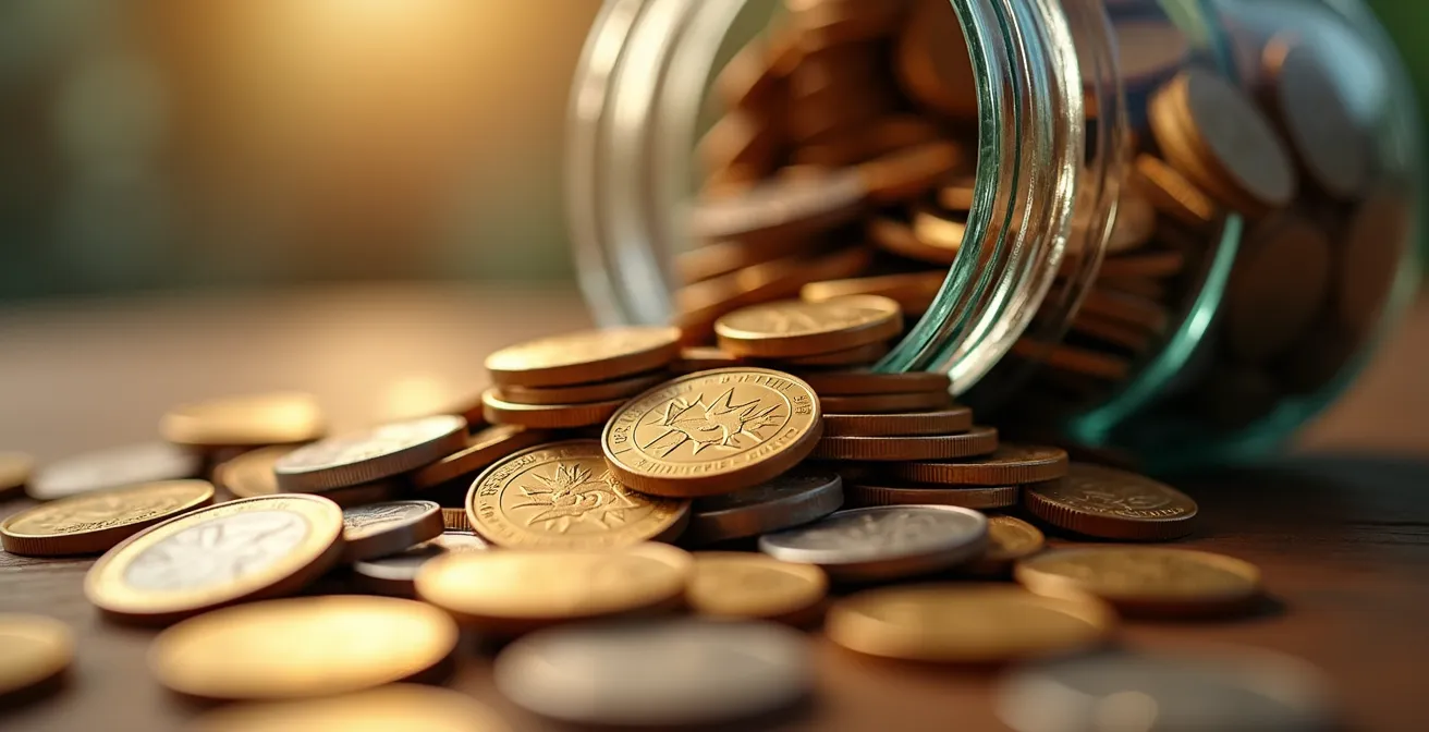 Visual guide showing automated biweekly payment setup and savings accumulation