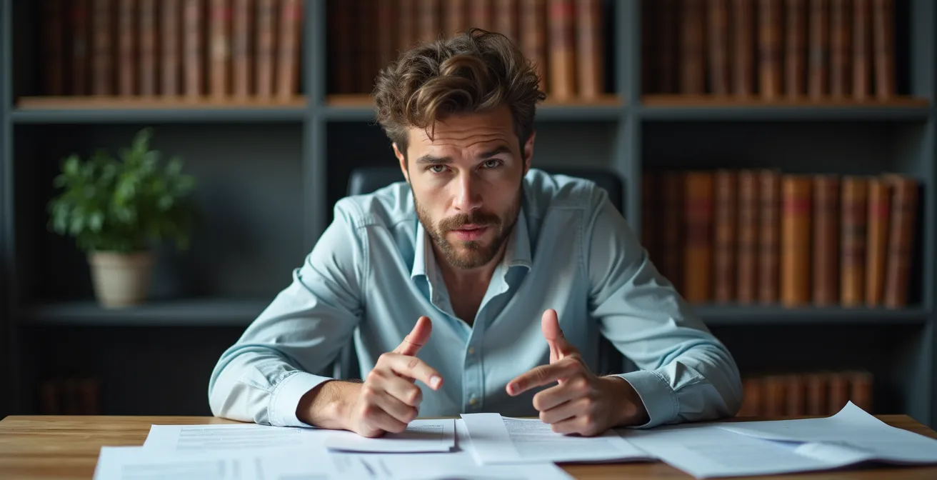 Professional analyzing credentials and track records in a research environment