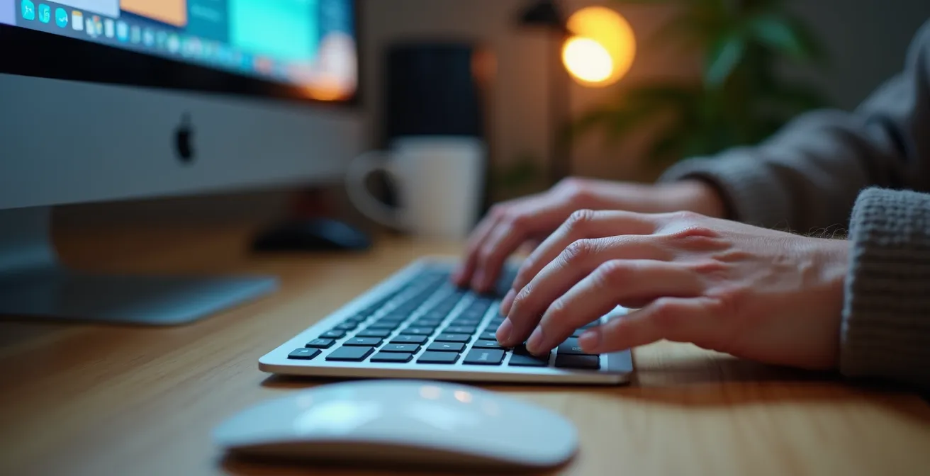 Macro view of photo editing process showing tourist removal technique