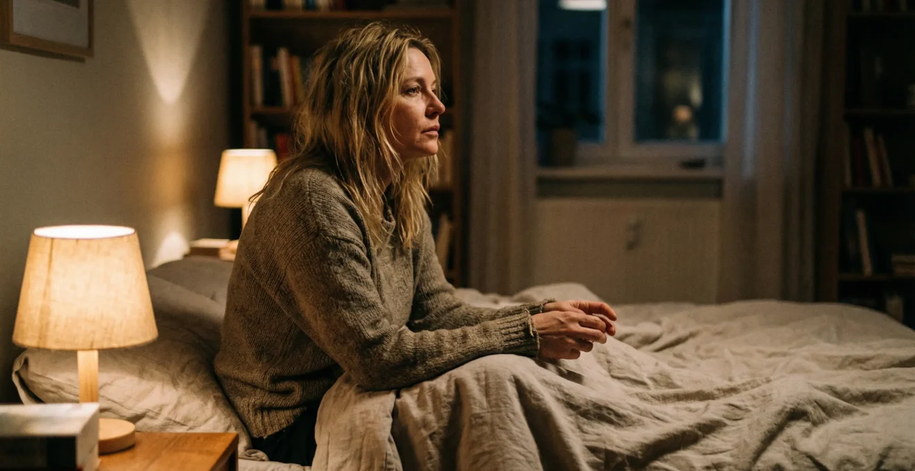 Person awake at night illustrating nocturnal awakening